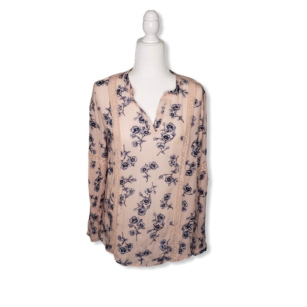 Blu Pepper Boho Floral Top